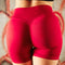 Short de sport femme Obéna bordeaux Féline – vue de dos
