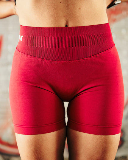 Short de sport femme Obéna bordeaux Féline – vue de face